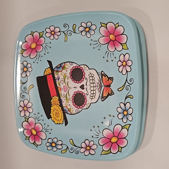 Sugar Skull Melamine Plates - Picture 3 of 8